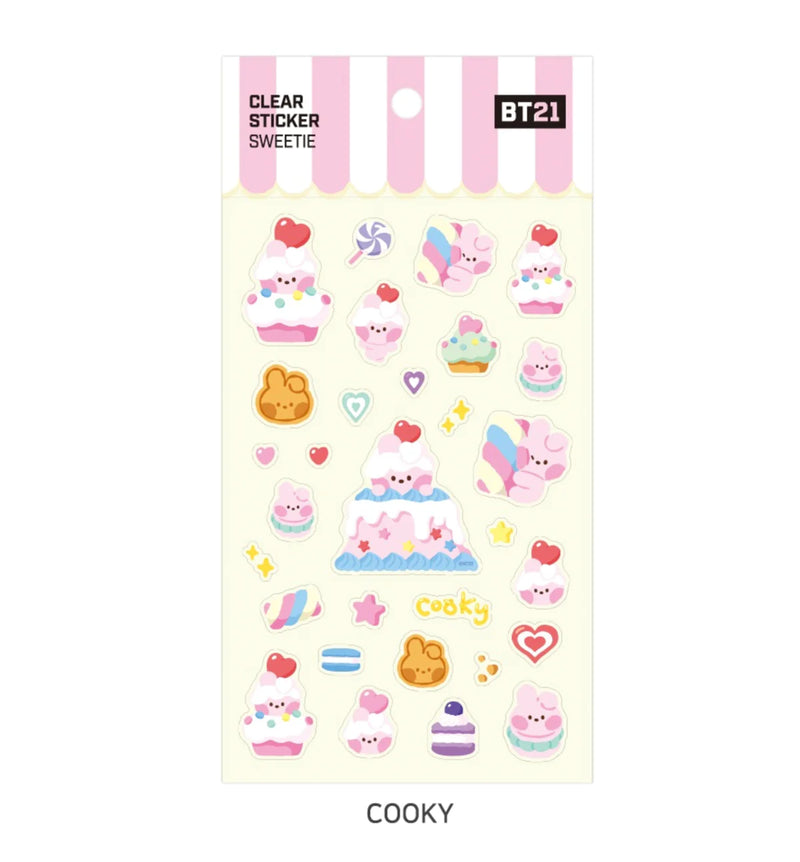 BT21 - MININI - CLEAR STICKER - SWEETIE