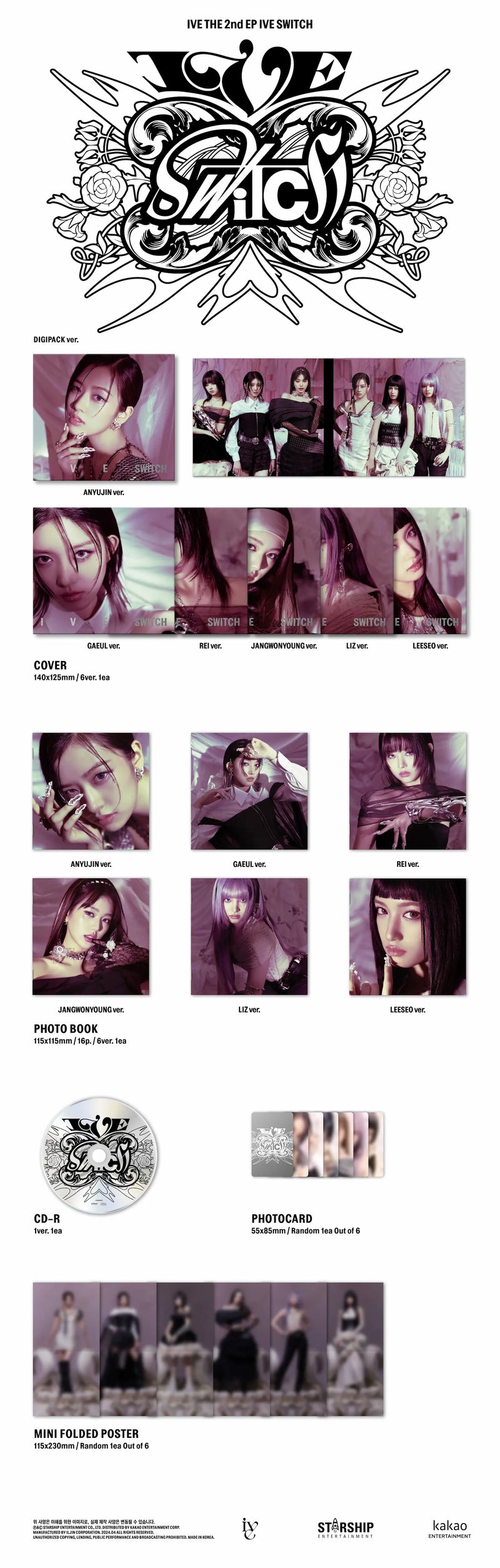 IVE - 2ND EP ALBUM - IVE SWITCH (DIGIPACK VER.)