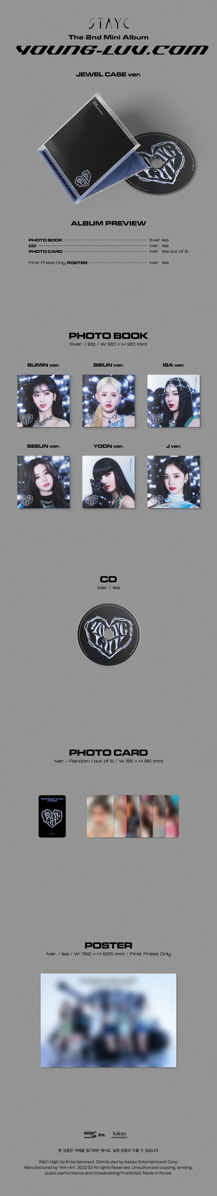 STAYC - 2ND MINI ALBUM - YOUNG-LUV.COM (JEWEL CASE VER.)