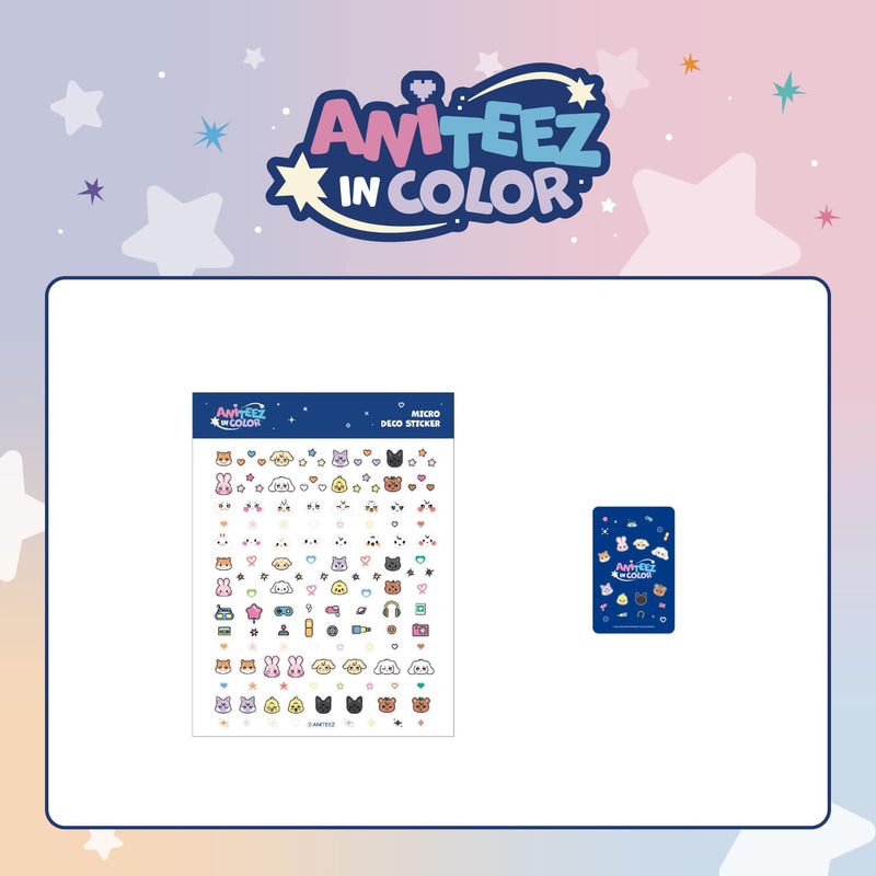 (PREORDER) ATEEZ - ANITEEZ IN COLOR POP UP OFFICIAL MD MICRO DECO STICKER