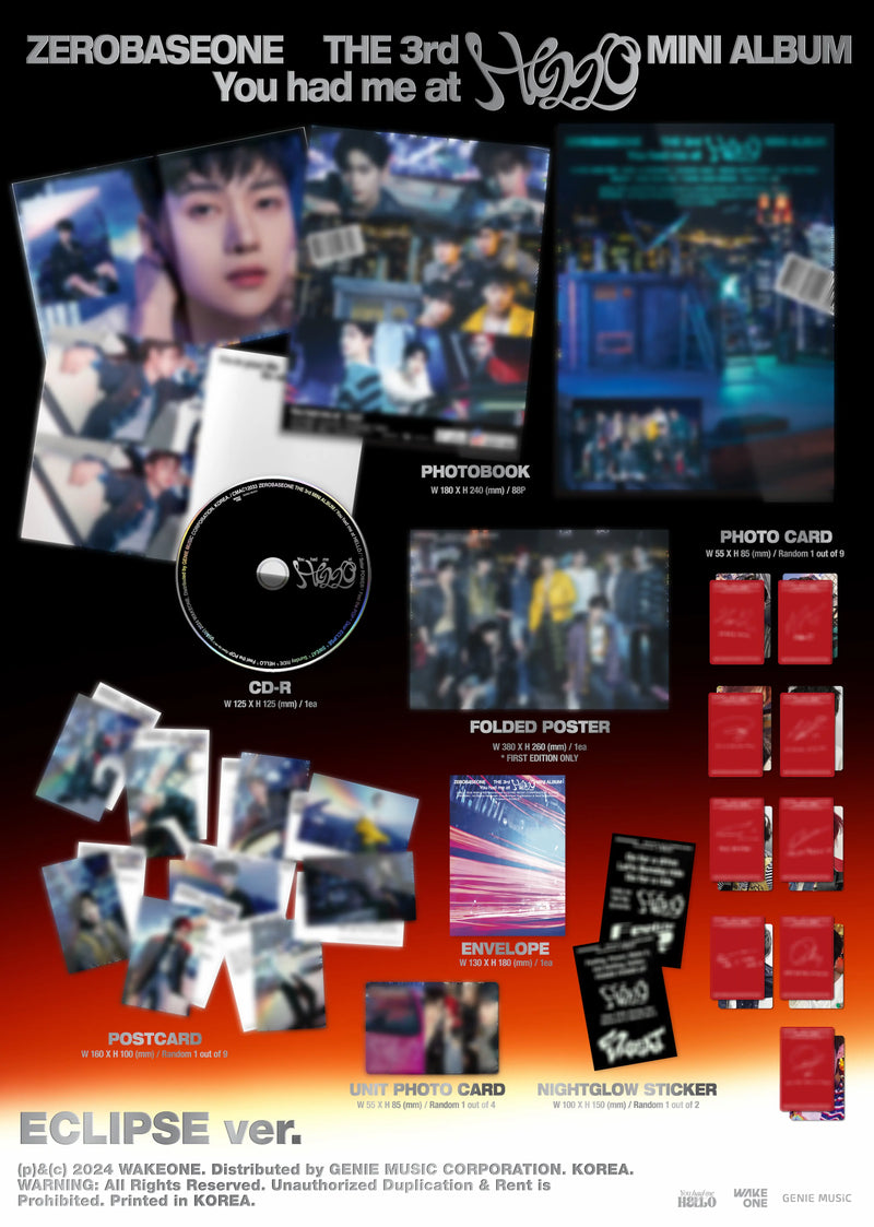 ZEROBASEONE - 3RD MINI ALBUM - YOU HAD ME AT HELLO