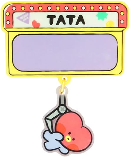 BT21 - MININI - ACRYLIC NAME PIN BADGE WITH STICKER
