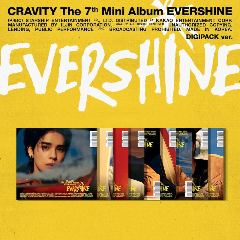 (DEAL) CRAVITY - 7TH MINI ALBUM - EVERSHINE (DIGIPACK VER.)