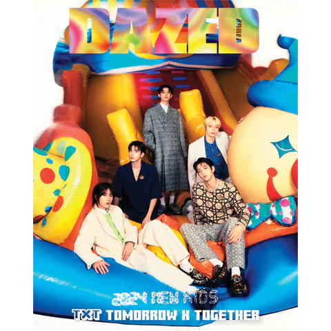 DAZED & CONFUSED MAGAZINE - JANUARY 2024 - COVER : TXT (TOMORROW X TOGETHER) - Oh Seoul Happy OT5 (TYPE F) Magazines