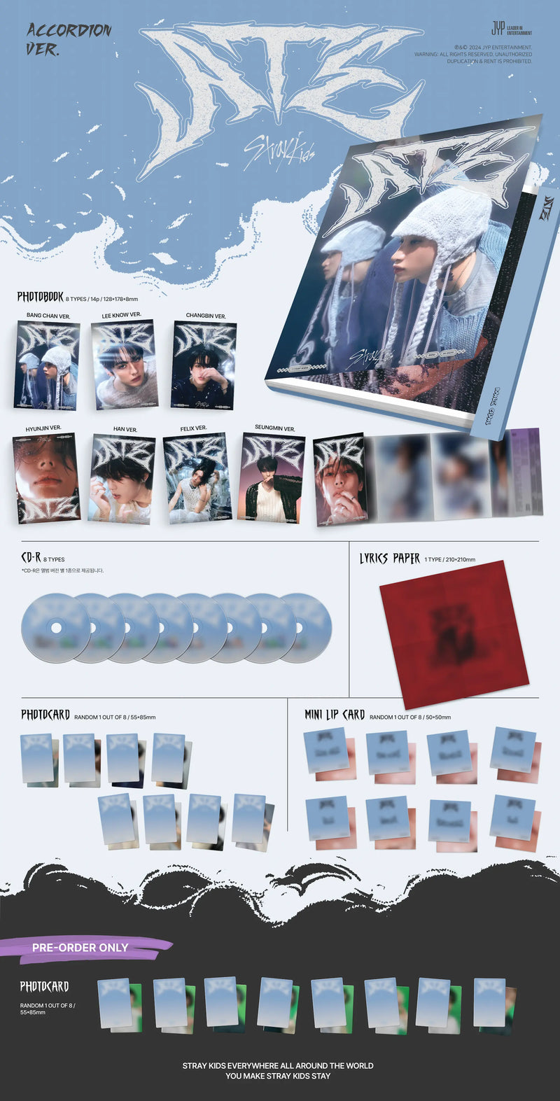 STRAY KIDS - 9TH MINI ALBUM - ATE (ACCORDION VER.) — Oh Seoul Happy STRAY KIDS - 9TH MINI ALBUM - ATE (ACCORDION VER.) — Oh Seoul Happy