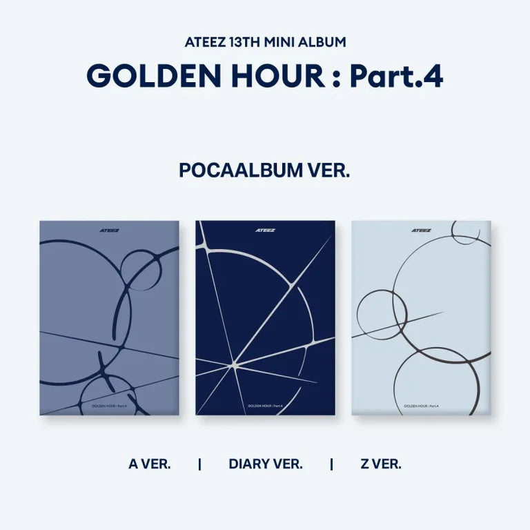 (PREORDER) ATEEZ - 13TH MINI ALBUM - GOLDEN HOUR : PART. 4 (POCA ALBUM VER.)