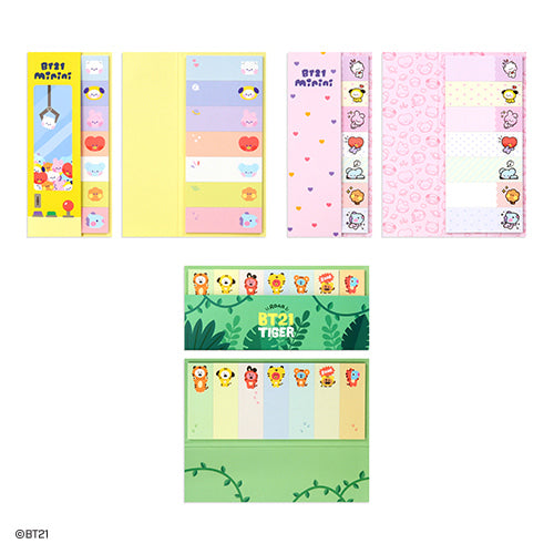 BT21 - MININI - STICKY INDEX BOOKMARK NOTEPAD