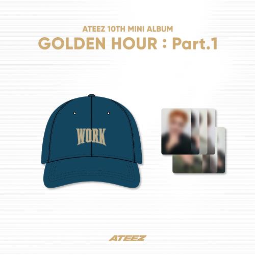 ATEEZ - OFFICIAL MD [GOLDEN HOUR : Part.1] - WORK BALL CAP