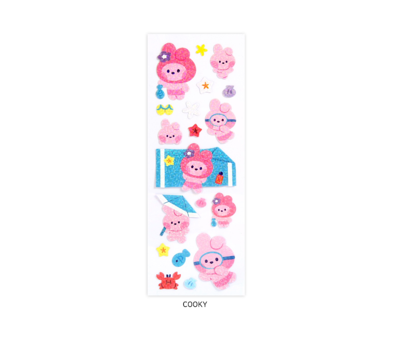 BT21 - MININI - HOLOGRAM STICKER - SUMMER SKY