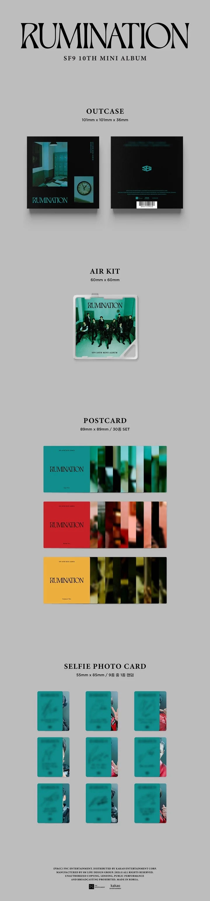 (DEAL) SF9 - 10TH MINI ALBUM - RUMINATION (AIR-KIT VER.)