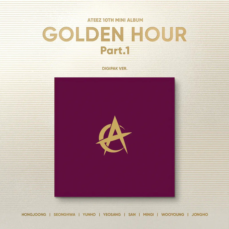 ATEEZ - 10TH MINI ALBUM - GOLDEN HOUR : PART. 1 (DIGIPACK VER.)