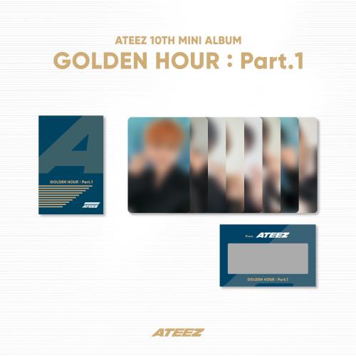ATEEZ - OFFICIAL MD [GOLDEN HOUR : Part.1] - PHOTO & SCRATCH CARD A SET