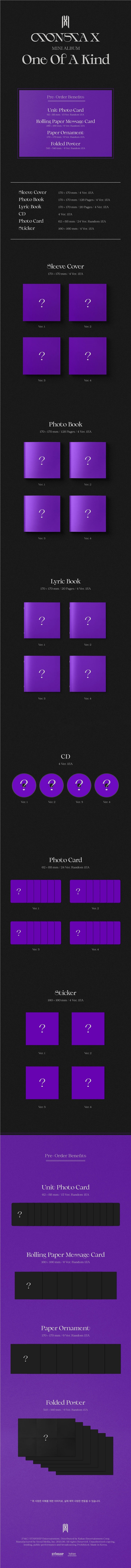 MONSTA X - 9TH MINI ALBUM - ONE OF A KIND