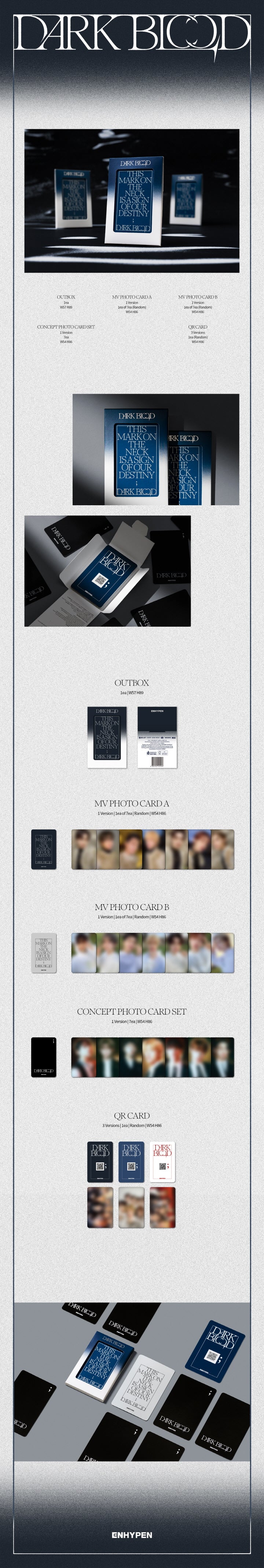 ENHYPEN - 4TH MINI ALBUM - DARK BLOOD (WEVERSE ALBUM VER.)