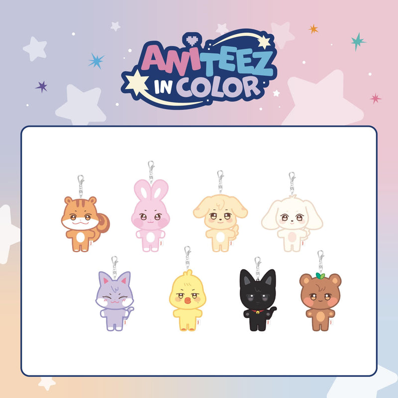 (PREORDER) ATEEZ - ANITEEZ IN COLOR POP UP OFFICIAL MD COLOR PLUSH KEYRING - Oh Seoul Happy Kpop Shop