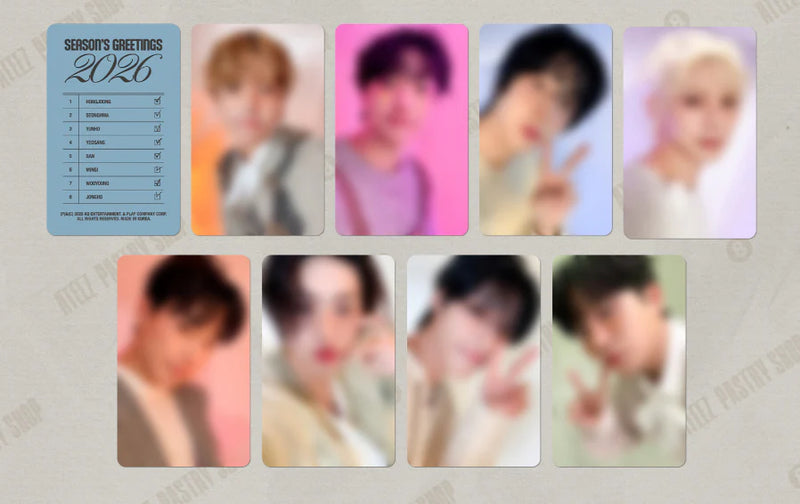 (PREORDER) ATEEZ - 2026 SEASON'S GREETINGS - PASTRY SHOP + 1 POB