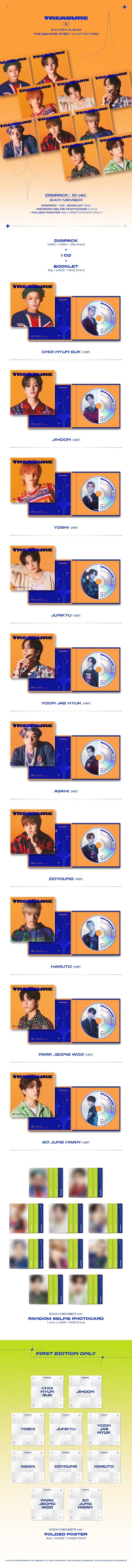 TREASURE - 2ND MINI ALBUM - THE SECOND STEP : CHAPTER TWO (DIGIPACK VER.)