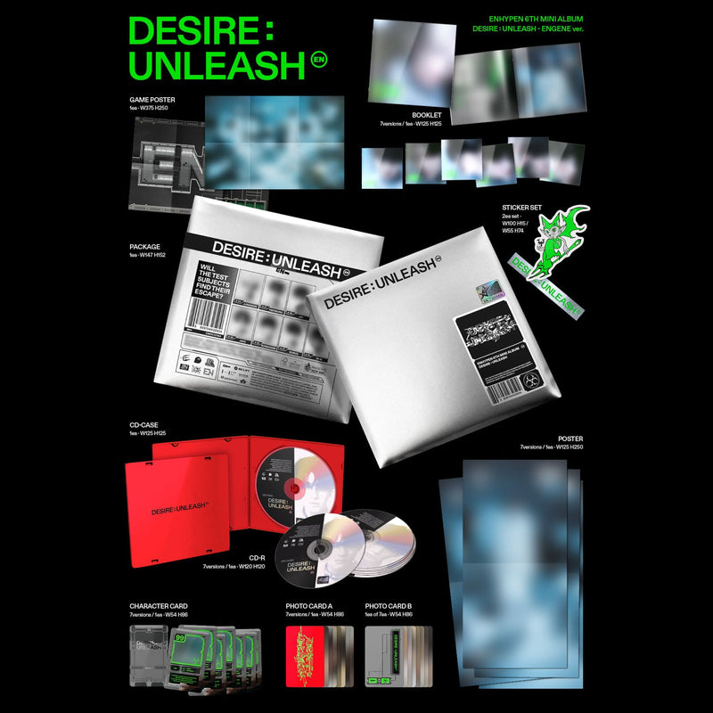 ENHYPEN - 6TH MINI ALBUM - DESIRE: UNLEASH - ENGENE VER
