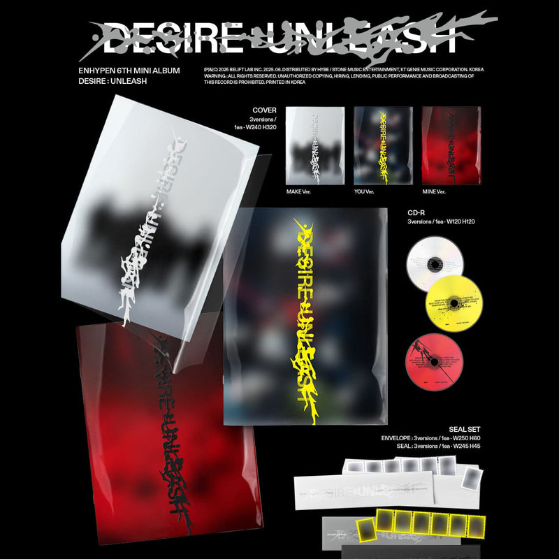 ENHYPEN - 6TH MINI ALBUM - DESIRE: UNLEASH (PHOTOBOOK VER.)