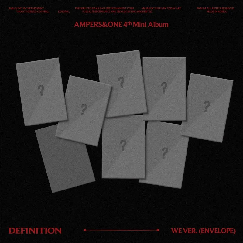 (PREORDER) AMPERS&ONE - 4TH MINI ALBUM - DEFINITION (WE VER.)