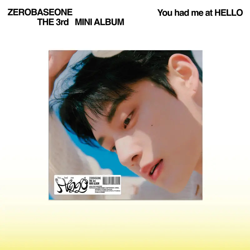ZEROBASEONE - 3RD MINI ALBUM - YOU HAD ME AT HELLO (DIGIPACK VER.)