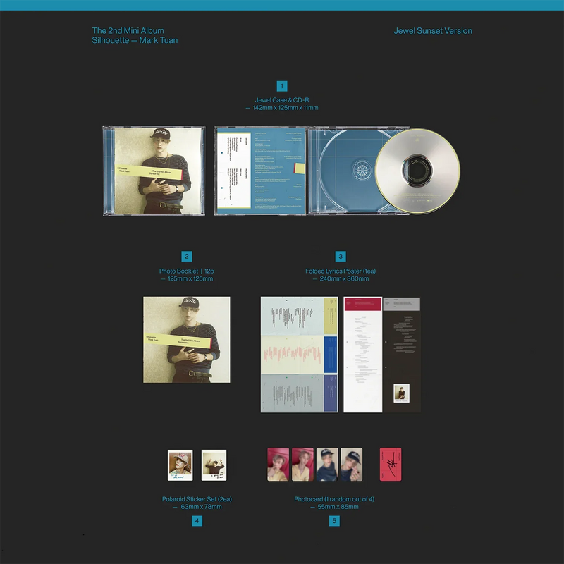 GOT7 - MARK TUAN - 2ND MINI ALBUM - SILHOUETTE (JEWEL VER.)