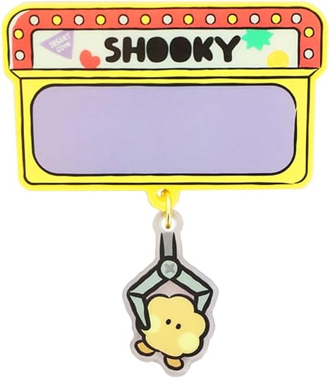 BT21 - MININI - ACRYLIC NAME PIN BADGE WITH STICKER