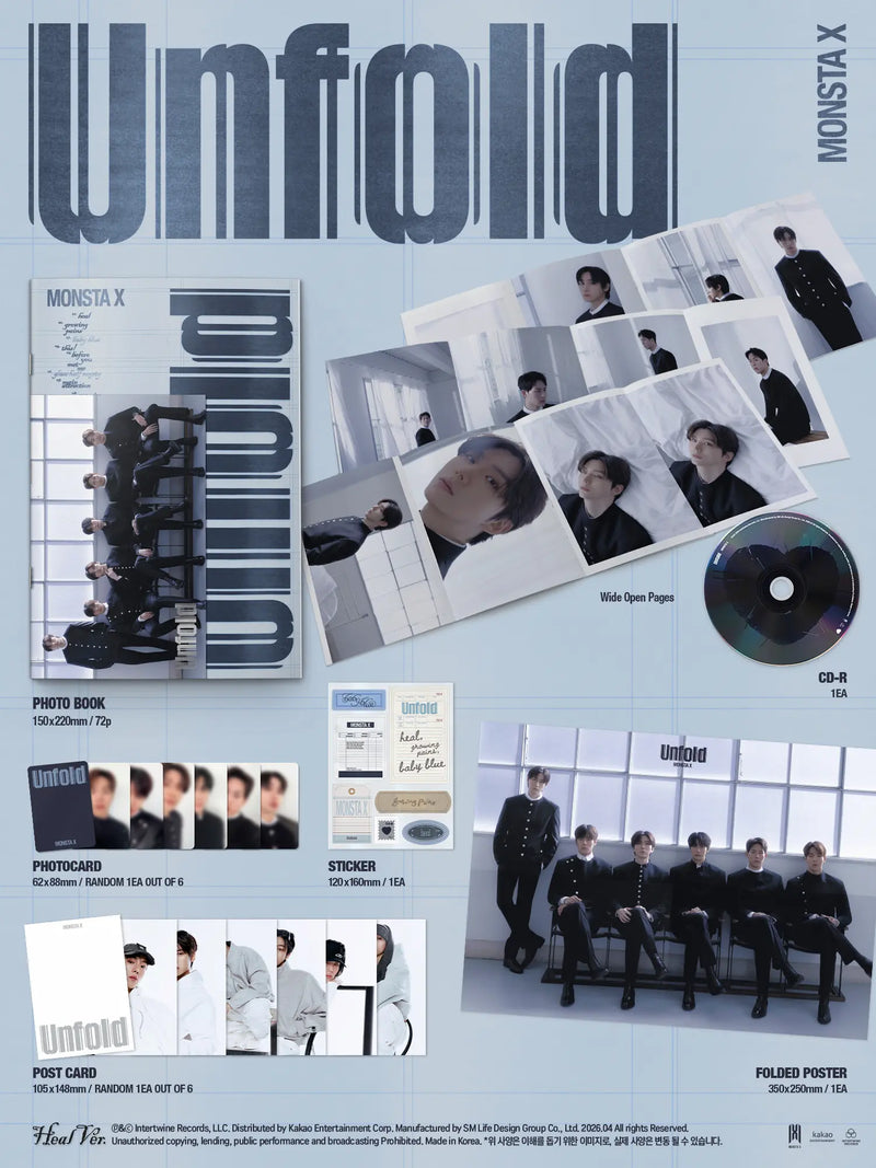 MONSTA X - US ALBUM - UNFOLD