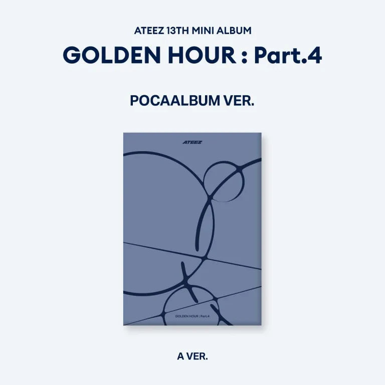 (PREORDER) ATEEZ - 13TH MINI ALBUM - GOLDEN HOUR : PART. 4 (POCA ALBUM VER.)