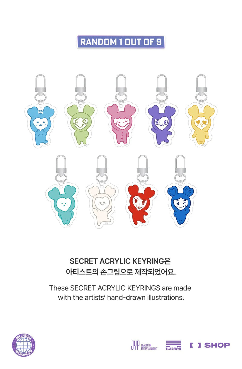 TWICE - SECRET ACRYLIC KEYRING [2025 Fanmeeting '10VE UNIVERSE' Official MD]