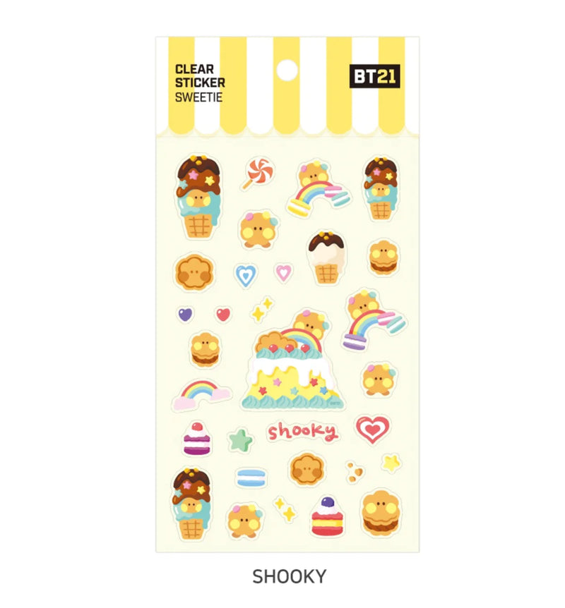 BT21 - MININI - CLEAR STICKER - SWEETIE