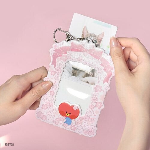 BT21 - 2024 CHERRY BLOSSOM LEATHER PHOTO CARD HOLDER