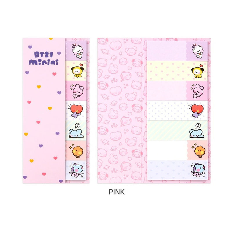 BT21 - MININI - STICKY INDEX BOOKMARK NOTEPAD