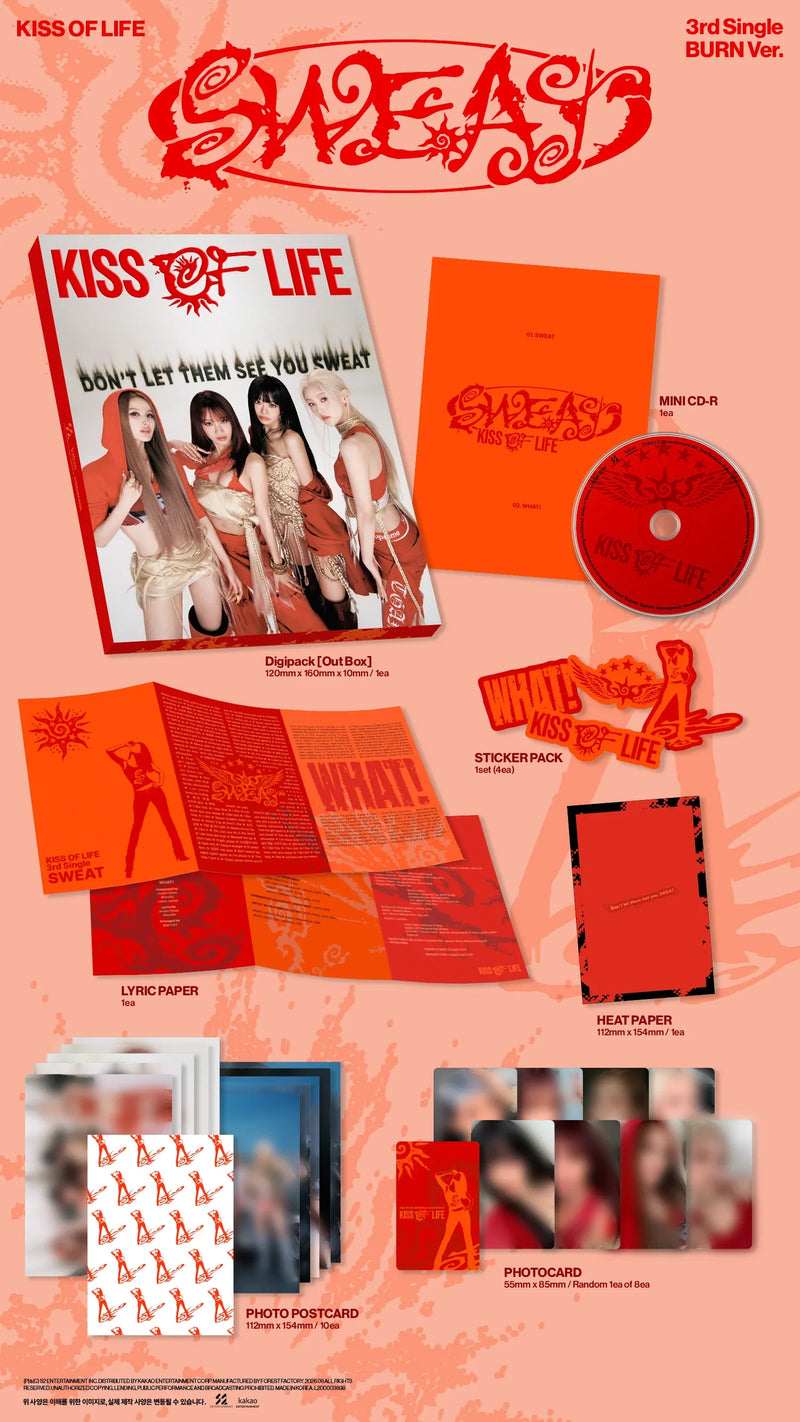 (PREORDER) KISS OF LIFE - 3RD SINGLE ALBUM - SWEAT