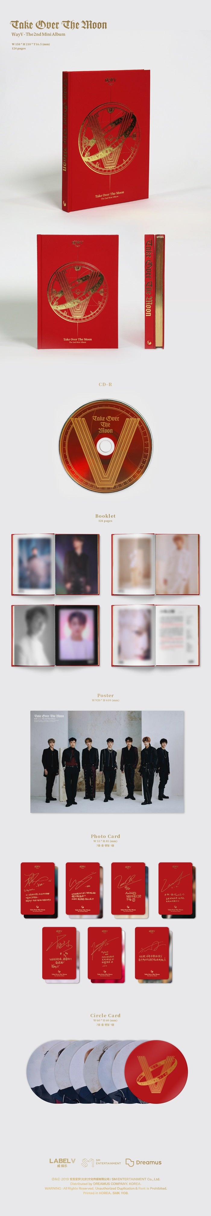 WAYV - 2ND MINI ALBUM - TAKE OVER THE MOON