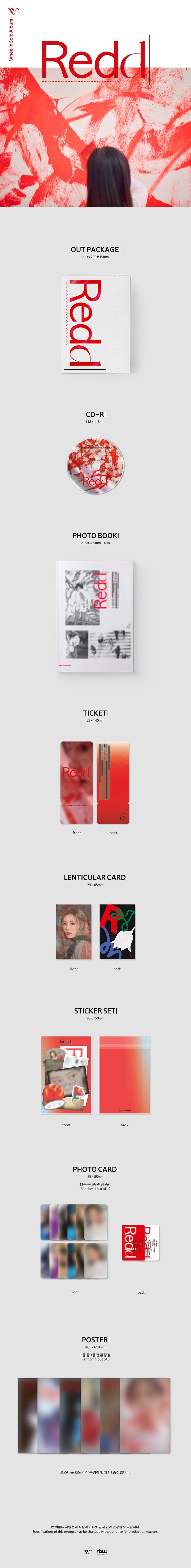 MAMAMOO - WHEE IN - 1ST MINI ALBUM - REDD