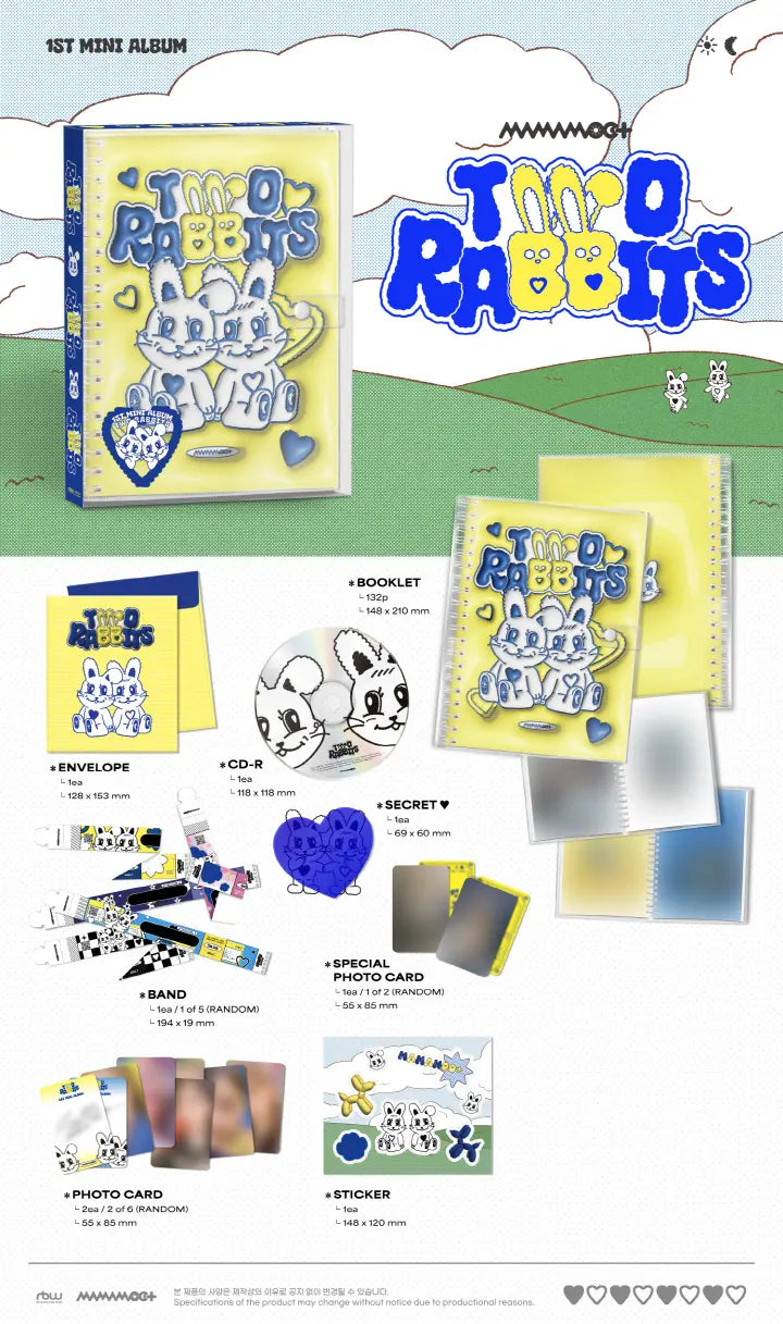 MAMAMOO - 1ST MINI ALBUM - TWO RABBITS