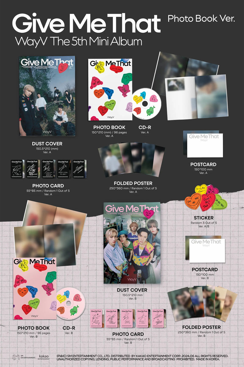(Deal) WAYV - 5TH MINI ALBUM - GIVE ME THAT (PHOTOBOOK VER.)