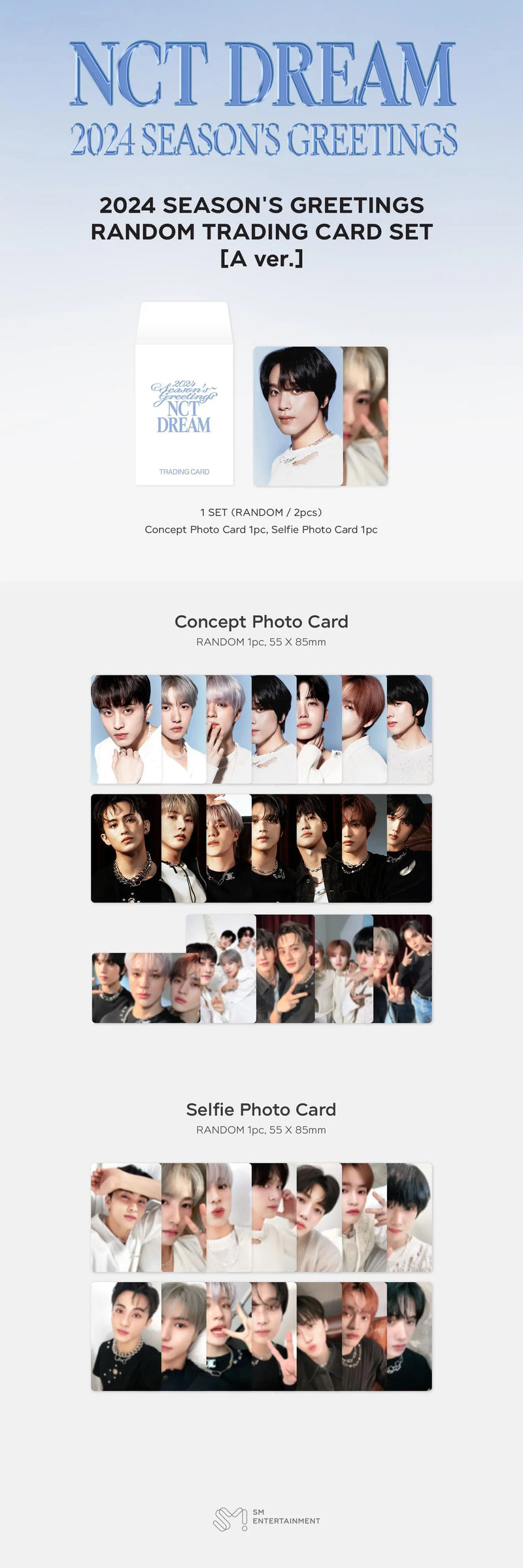 NCT DREAM - 2024 SEASON'S GREETINGS OFFICIAL MERCHANDISE - RANDOM TRADING CARD
