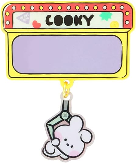 BT21 - MININI - ACRYLIC NAME PIN BADGE WITH STICKER
