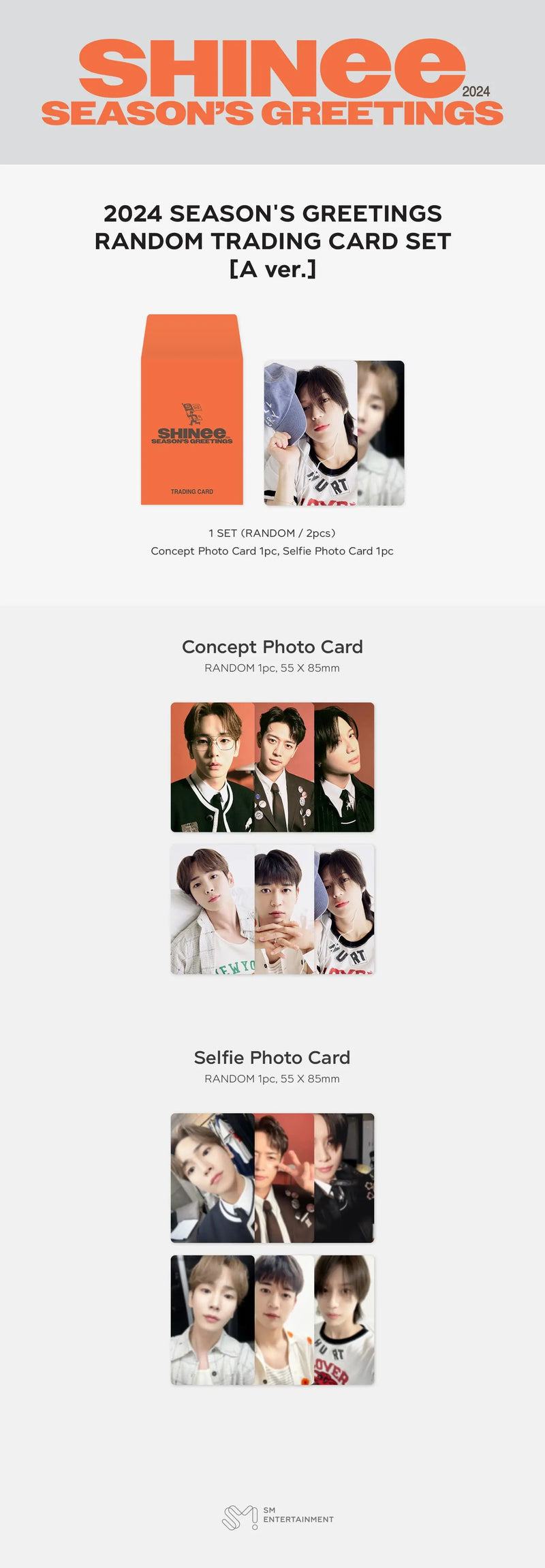SHINEE - 2024 SEASON'S GREETINGS OFFICIAL MERCHANDISE - RANDOM TRADING CARD