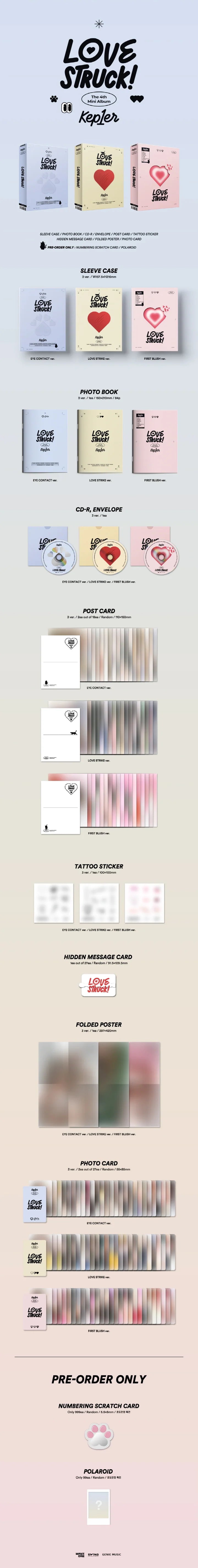 (DEAL) KEP1ER - 4TH MINI ALBUM - LOVESTRUCK!