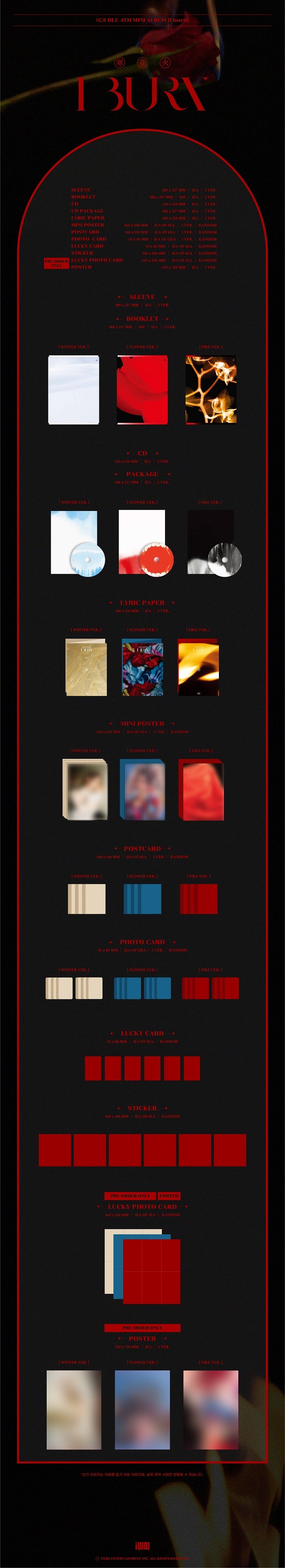 (G)I-DLE - 4TH MINI ALBUM - I BURN