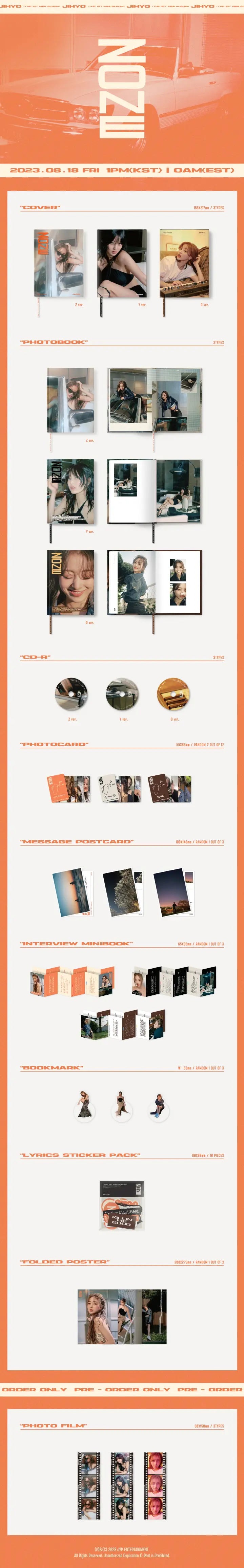 TWICE - JIHYO - 1ST MINI ALBUM - ZONE