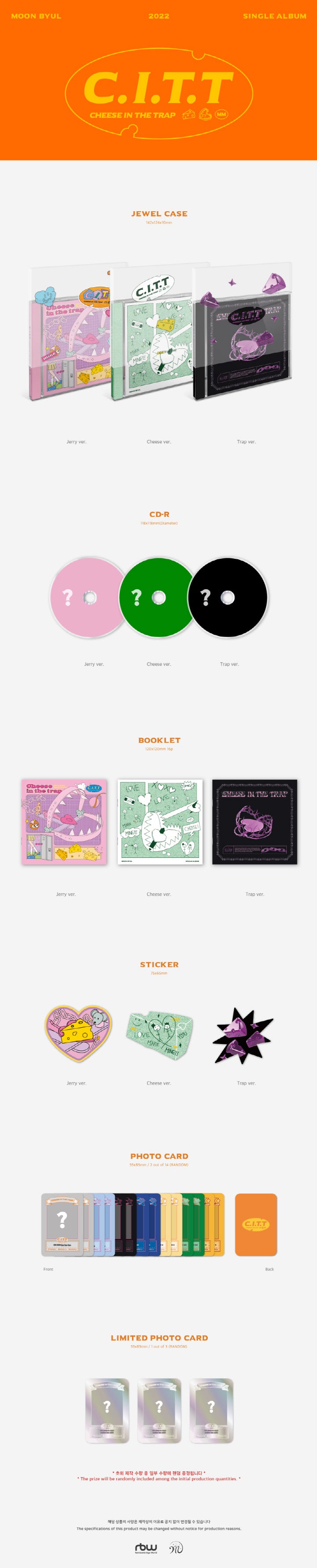 MAMAMOO - MOONBYUL - SINGLE ALBUM - C.I.T.T