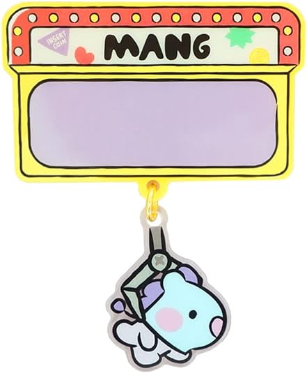BT21 - MININI - ACRYLIC NAME PIN BADGE WITH STICKER