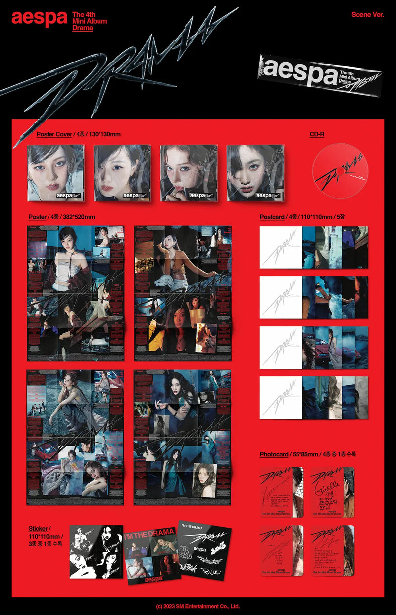AESPA - 4TH MINI ALBUM - DRAMA (SCENE VER.)