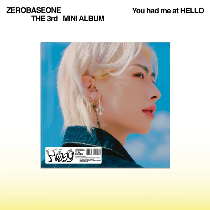 ZEROBASEONE - 3RD MINI ALBUM - YOU HAD ME AT HELLO (DIGIPACK VER.)