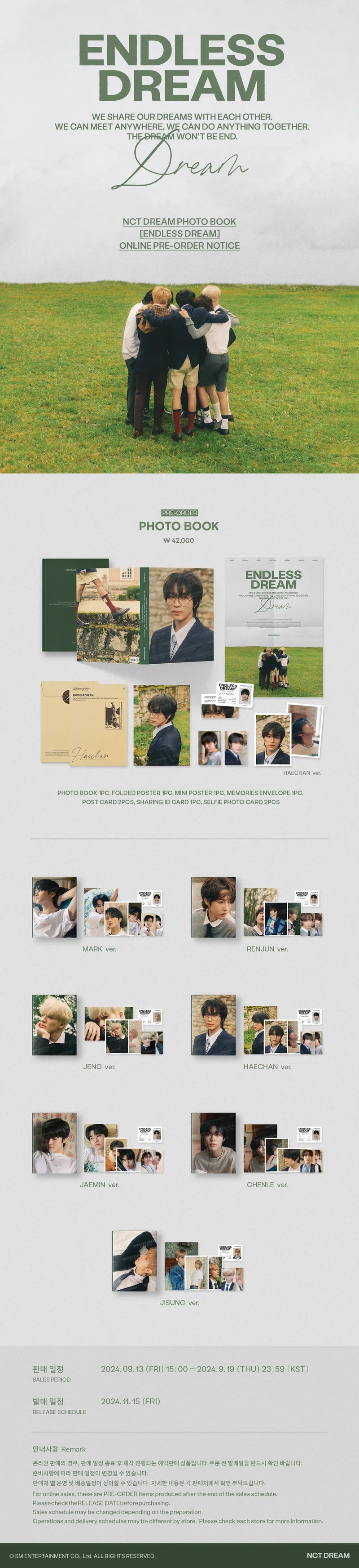 NCT DREAM PHOTOBOOK - ENDLESS DREAM
