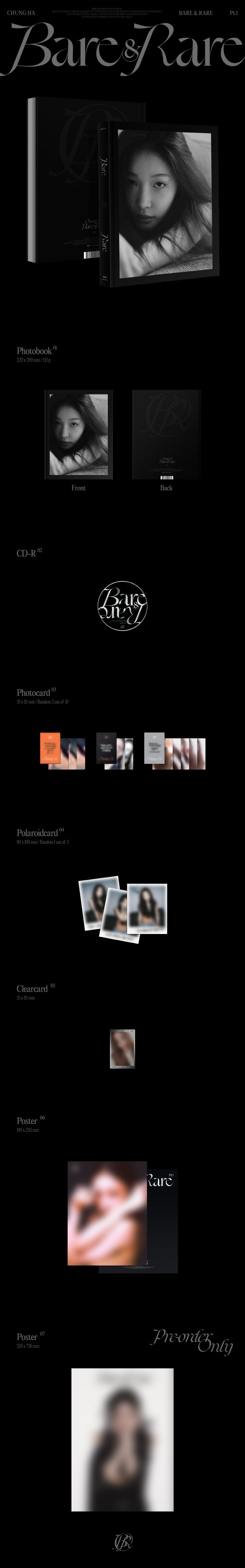 (DEAL) CHUNG HA - 2ND STUDIO ALBUM - BARE&RARE PT.1